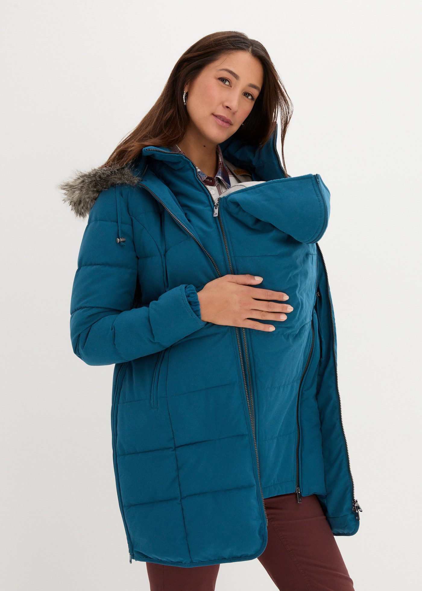 bonprix Umstandsjacke 3-in-1 Tragefunktion für Schwangerschaft und Babytragen