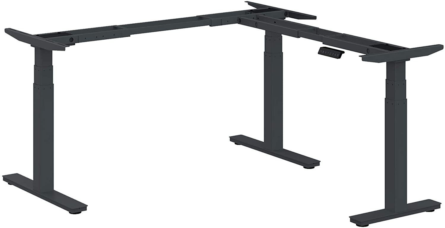 Ergotopia Eckschreibtisch Desktopia Edge elektrisch höhenverstellbares Tischgestell in L-Form