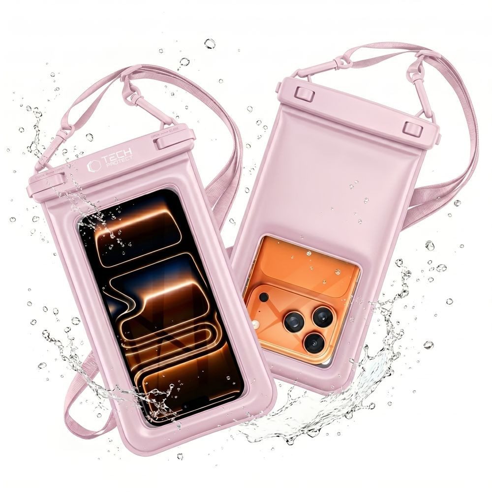 TECH PROTECT Handytasche Schutzhülle Unterwassertasche Wassersporttasche (Spar-Set, 1-tlg., bis 6,9 Zoll schwimmfähig), IPX8 wasserdicht, schwimmfähig, Umhängeband
