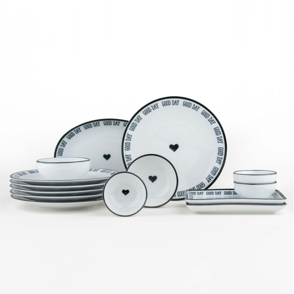 Kütahya Porselen Tafelservice Kütahya Porselen Zeugma 14-tlg. Frühstücksset für 6 Personen, Porzellan