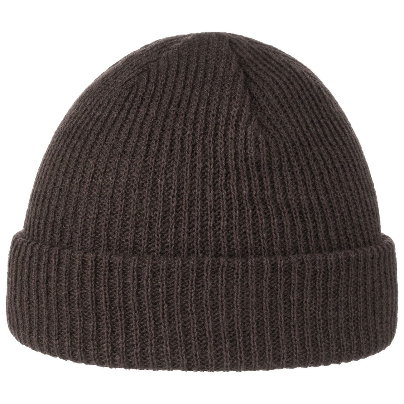 Atlantis Beanie (1-St) Wollmütze mit Umschlag braun