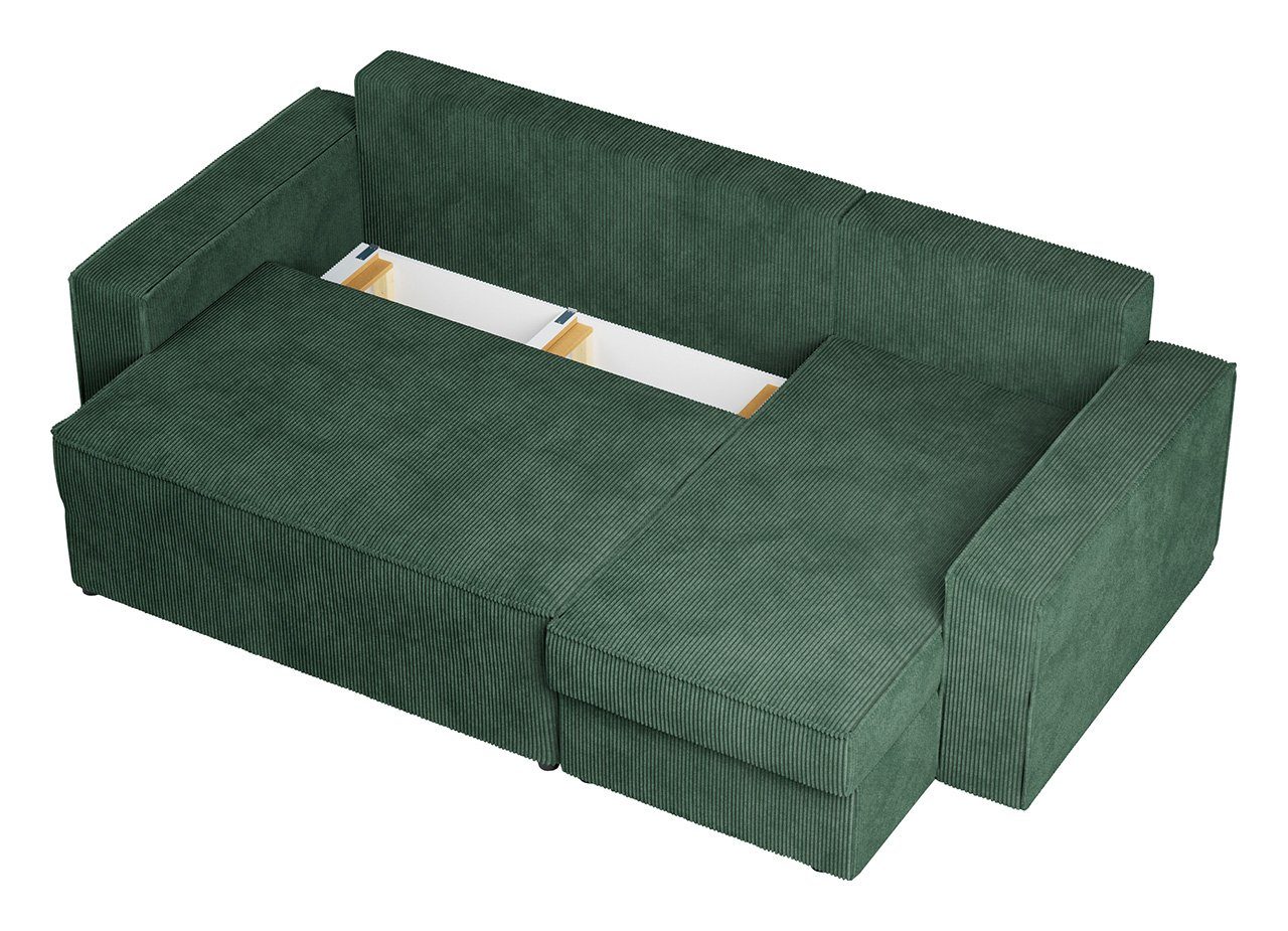 MKS MÖBEL Ecksofa DENVER, Wohnzimmer L L-Form, mit Couch - Bettsofa Schlaffunktion