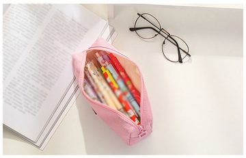 AFAZ New Trading UG Federtasche Rosa einfache Stiftebox großes Fassungsvermögen Teenager Federmäppchen, (1-tlg)