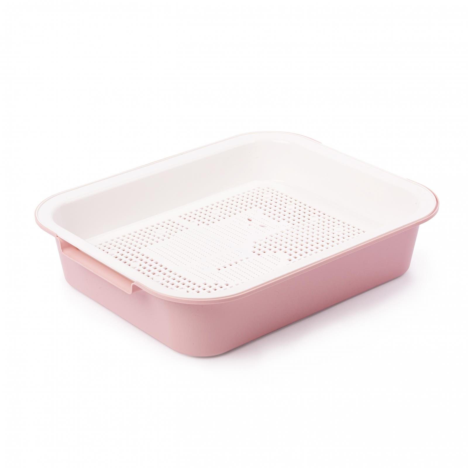 4BIG.fun Katzentoilette Katzentoilette Tray Schalentoilette Katzenklo, mit Sieb