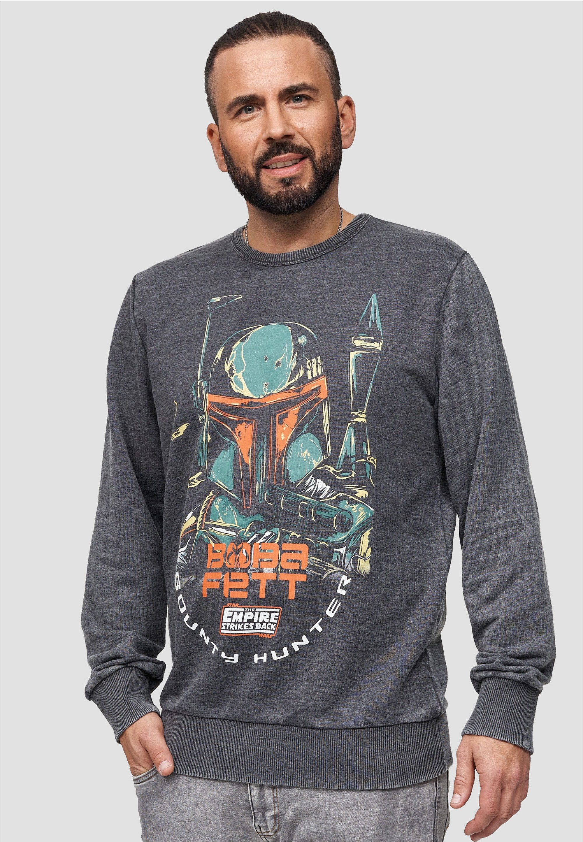 Recovered Sweatshirt Star Wars Boba Fett im lockeren Schnitt