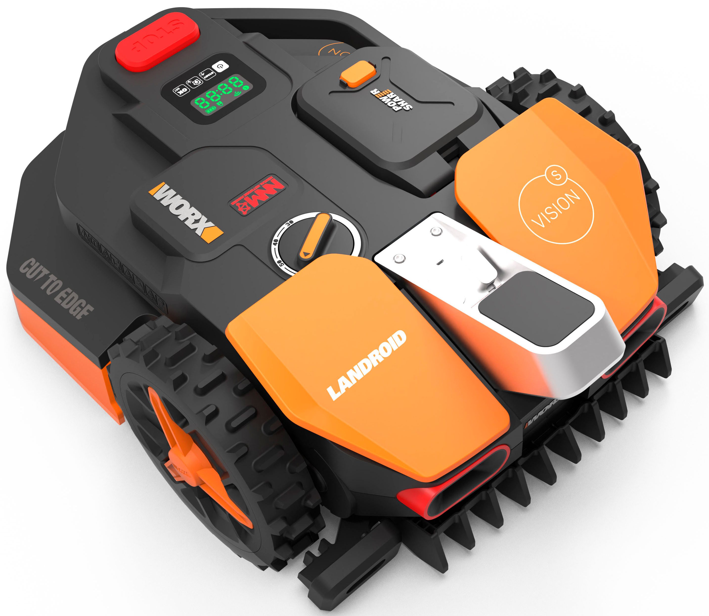 Worx Rasenmähroboter Vision AI S250, bis 250 m² Rasenfläche, inkl. Akku und Ladestation