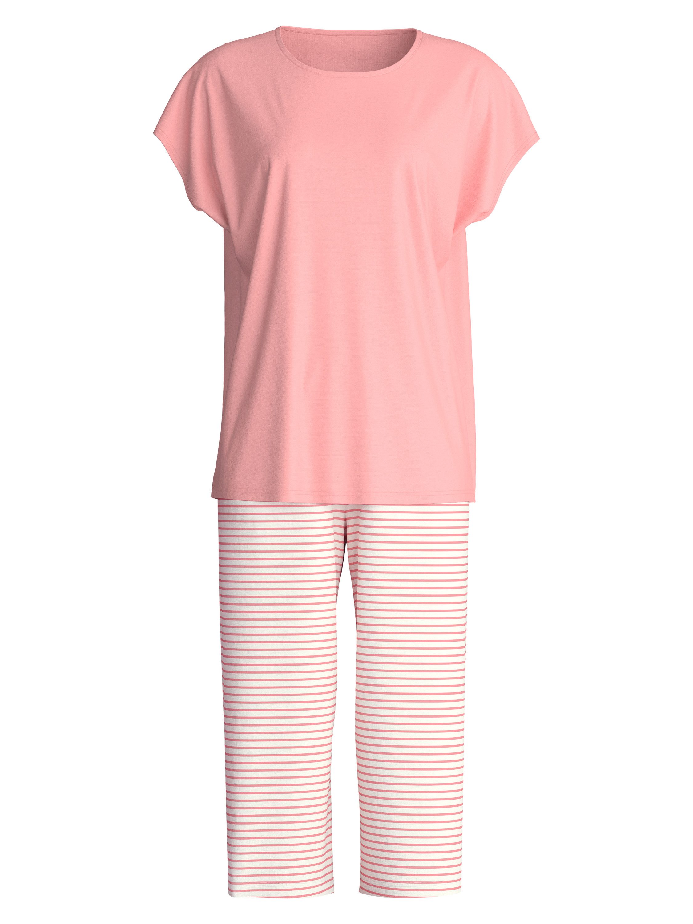 CALIDA Capri-Pyjama Lovely Nights Damen (2 tlg) weich, leicht und bequem