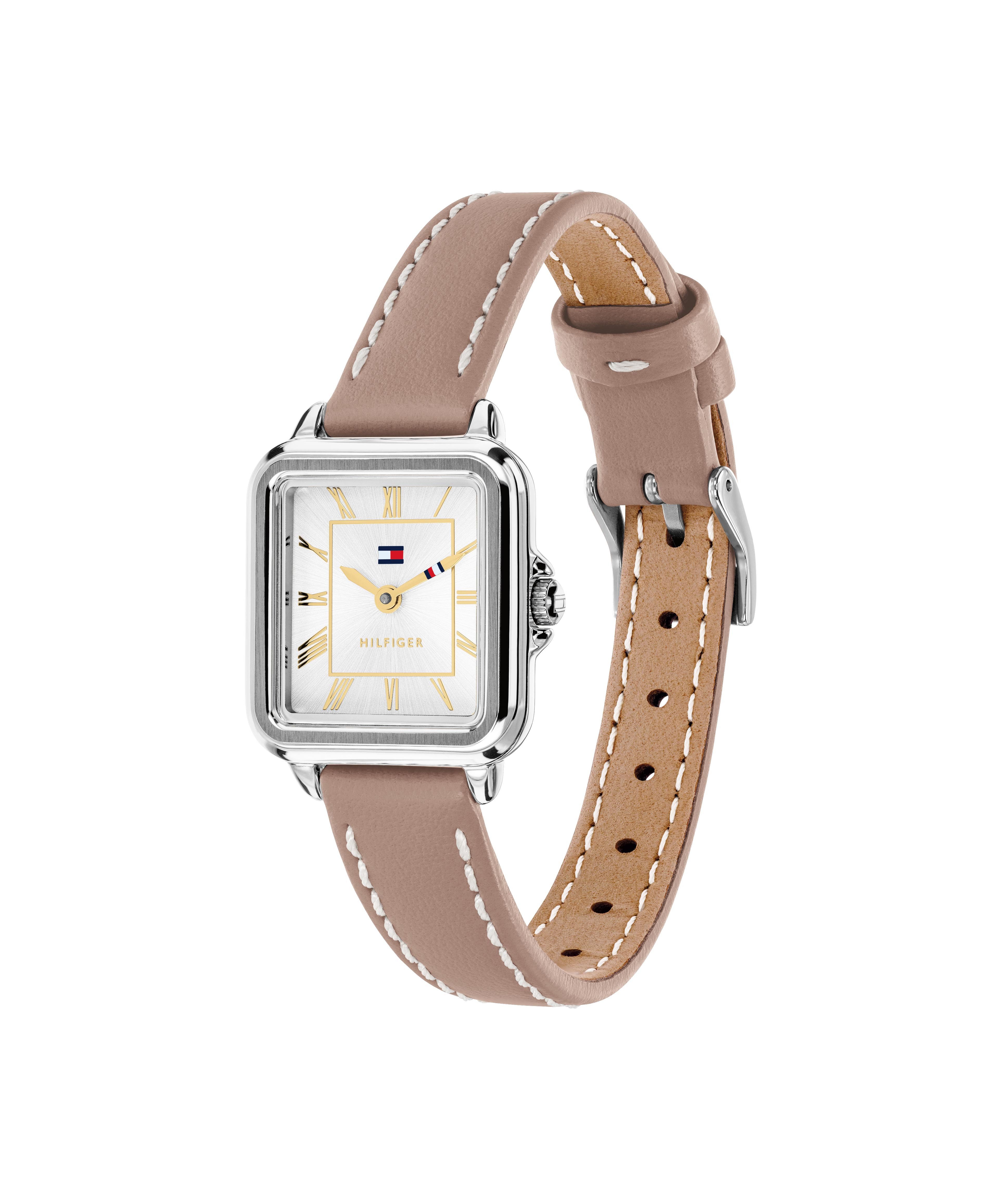 Tommy Hilfiger Quarzuhr MIA 1782917, Armbanduhr, Damenuhr, Lederarmband, analog