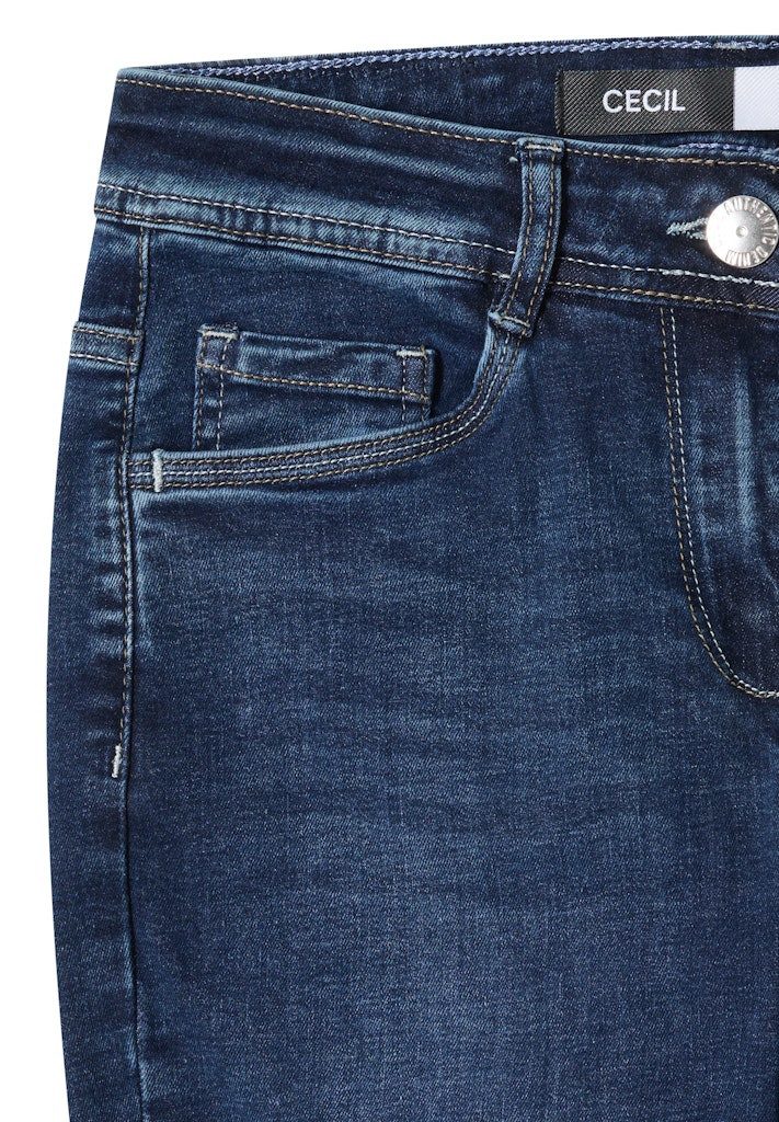 CECIL Bequeme Jeans Cecil / Da.Jeans / Style NOS Vicky Mid Blue günstig online kaufen