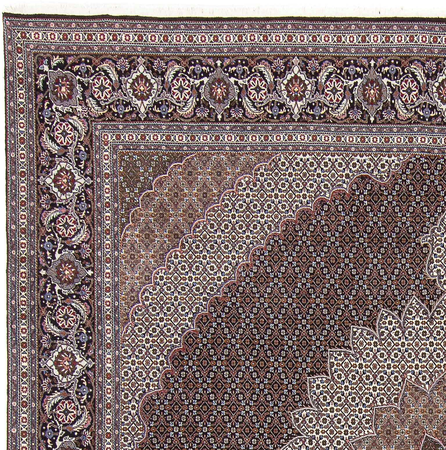 Wollteppich Täbriz Unikat 10 Höhe: morgenland, mm, cm, x Raj 405 - 300 Medaillon 40 mit Zertifikat rechteckig