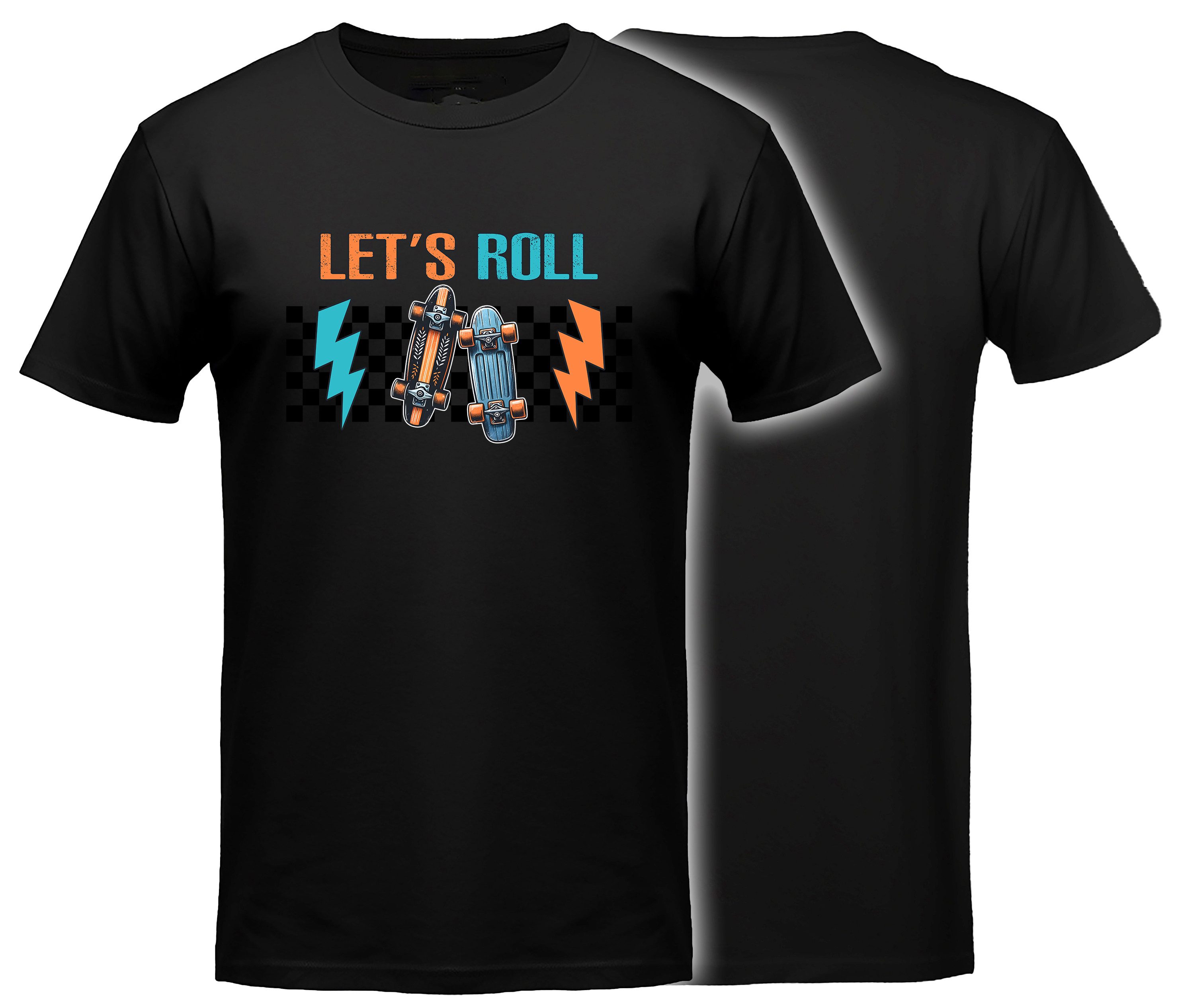 T-Shirt Skater print Shirt Let´s Roll