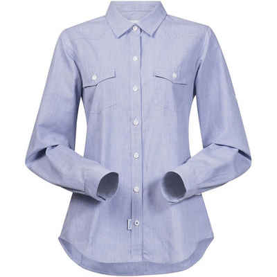 Bergans Hemdbluse »Bergans Shirt klassische Trekking-Bluse Damen Hemd-Bluse Justoy Buisenss-Bluse Blau«