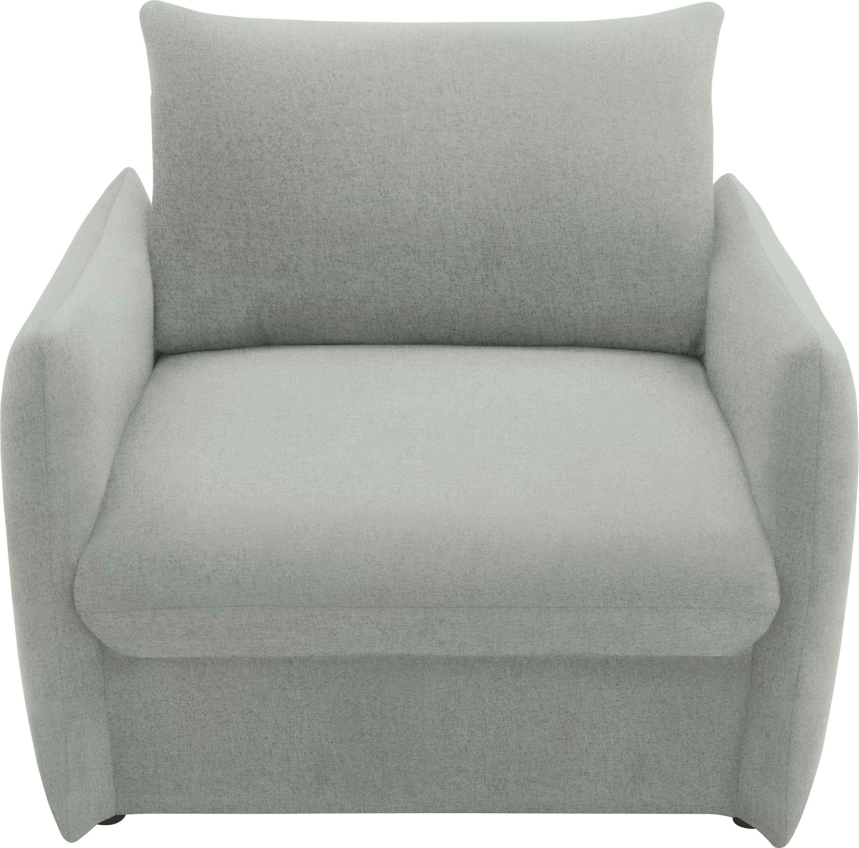 DOMO collection Sessel 700023 wandelbar zum Loungesessel, Relaxliege und Gästebett, Schlaffunktion, Federkern, stabile Liegefläche ca. 70 x 195 cm