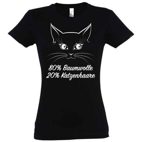 Youth Designz Print-Shirt Katze Katzenmama Damen T-Shirt mit lustigem Spruch Aufdruck