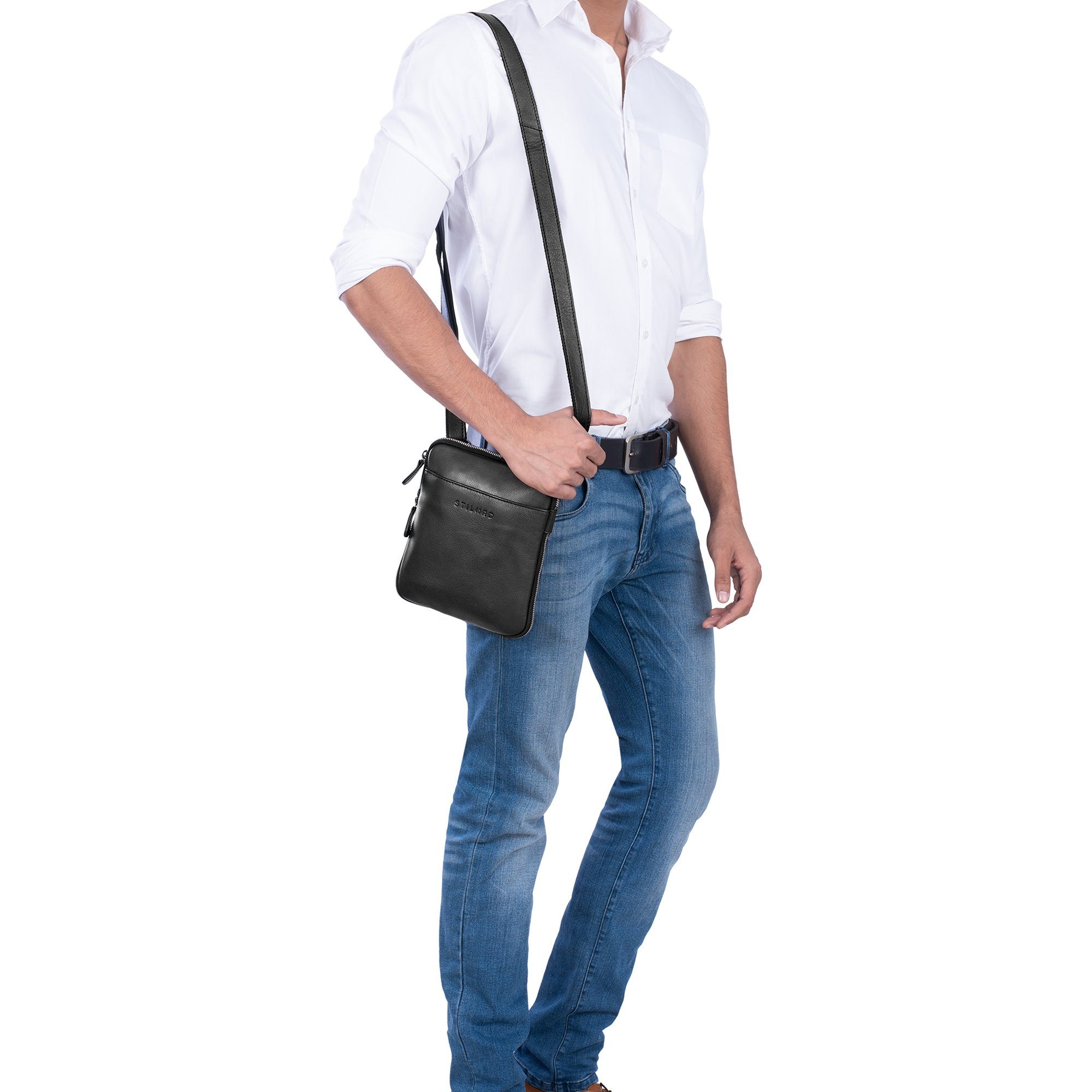 STILORD Schultertasche "Carson" Kleine Herren Leder Tasche günstig online kaufen