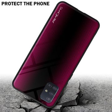 Cadorabo Handyhülle Samsung Galaxy A51 4G / M40s Samsung Galaxy A51 4G / M40s, Robustes Hard Case - Handy Schutzhülle - Hülle - Back Cover Bumper