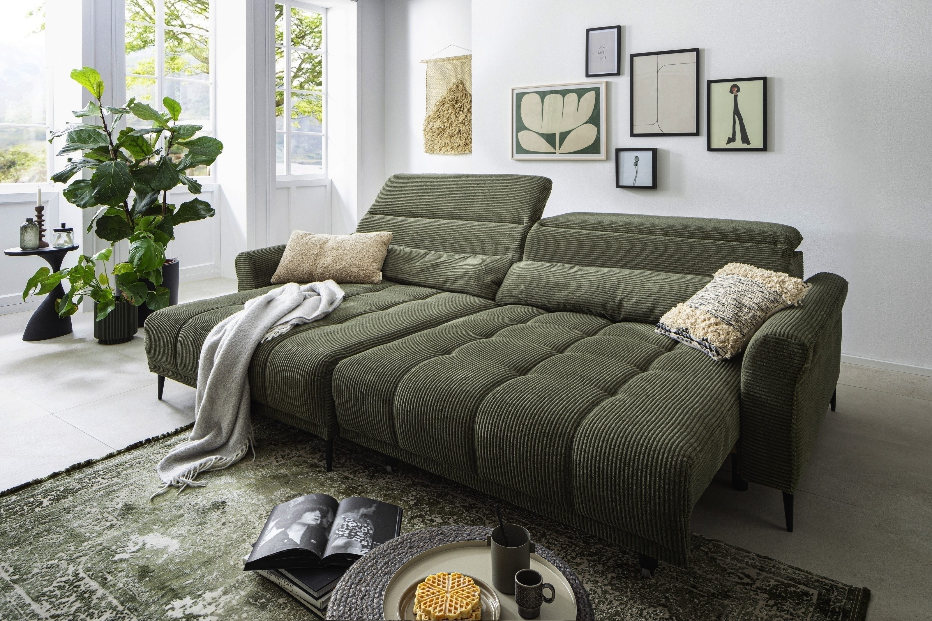 Iwaniccy Wohnlandschaft elektr. Sitzverstellung, 2 Kissen, günstig online kaufen