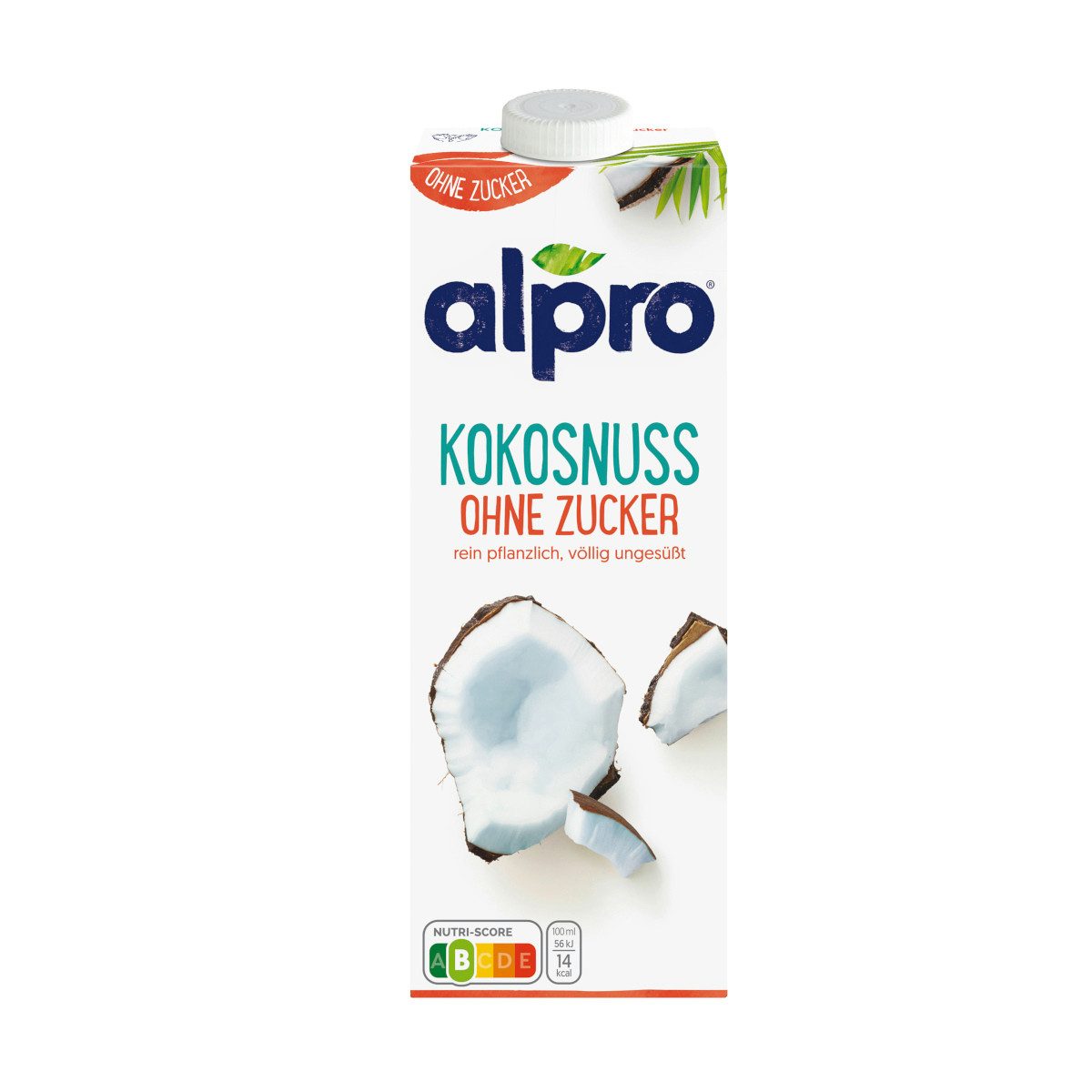 Alpro Milchmischgetränk, Alpro Kokosnussdrink ungesüßt mit Calcium und Vitaminen 1000 ml