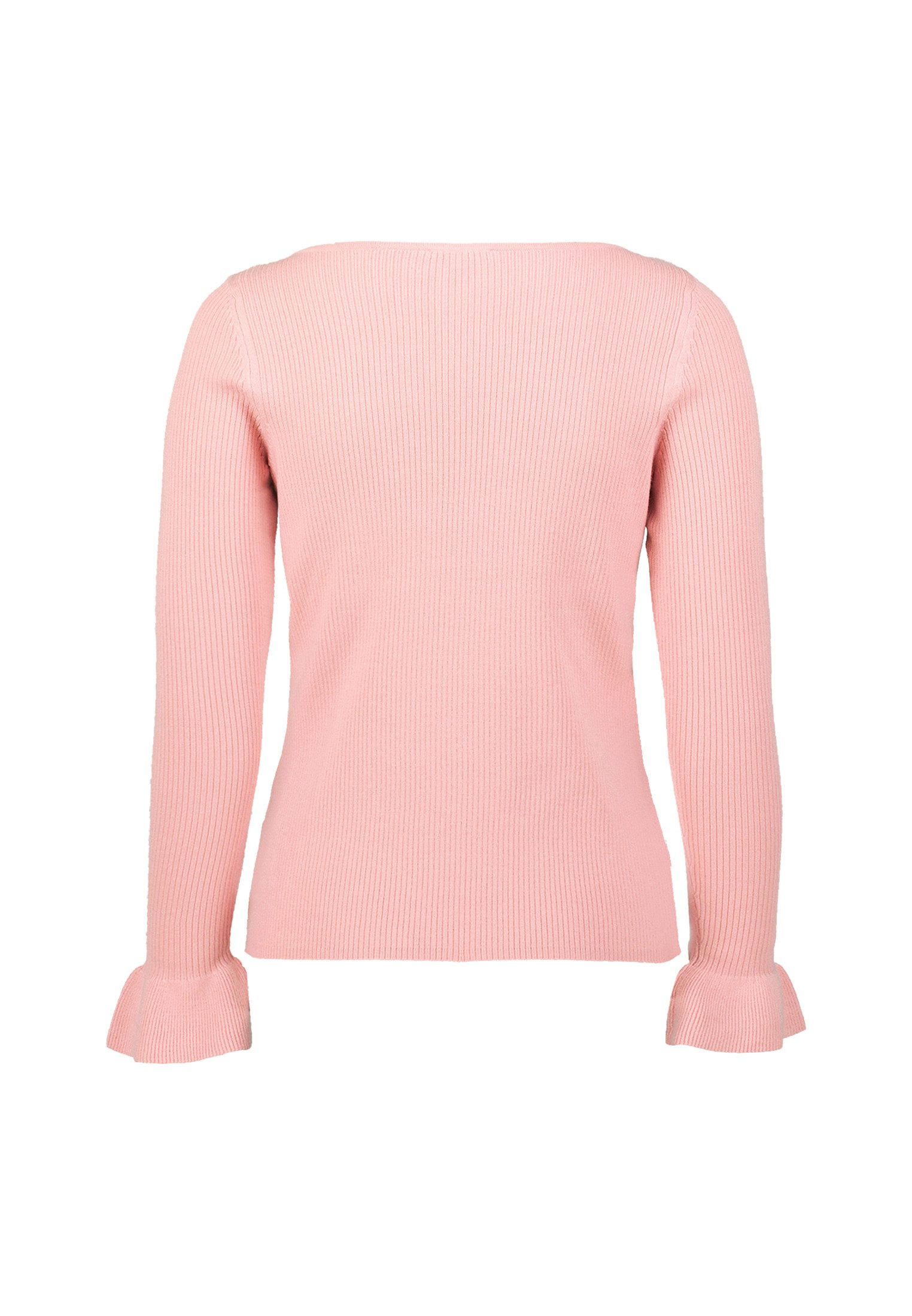 Zero Strickpullover Damen mit Volants am Ärmel (1-tlg) Volant