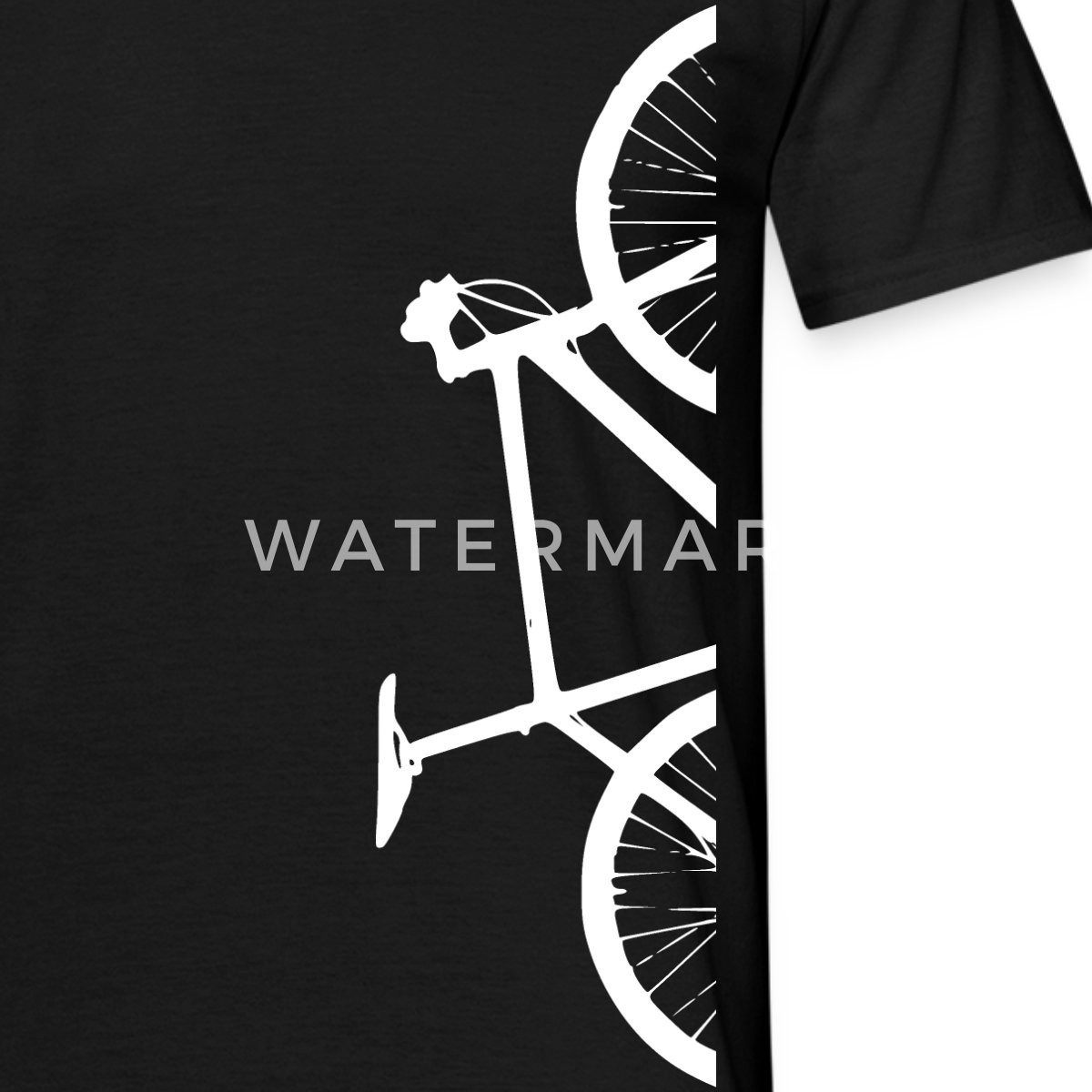 Spreadshirt T-Shirt Halbes Fahrrad Geschenk für Fahrradfahrer Männer T-Shirt (1-tlg)