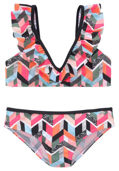 Buffalo Bustier-Bikini mit geometrischem Print