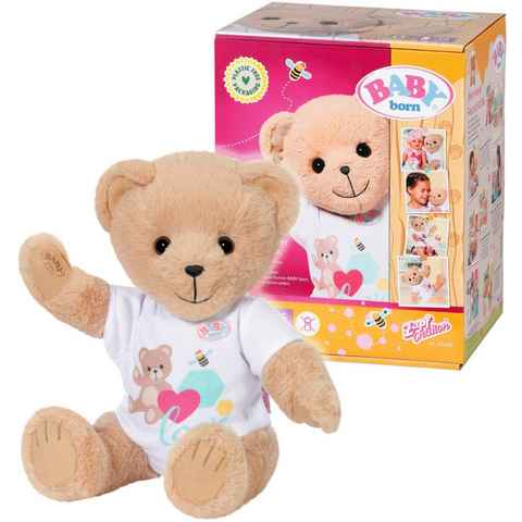Baby Born Kuscheltier Teddy Bär, weiß, inklusive Strampler - Teddybär