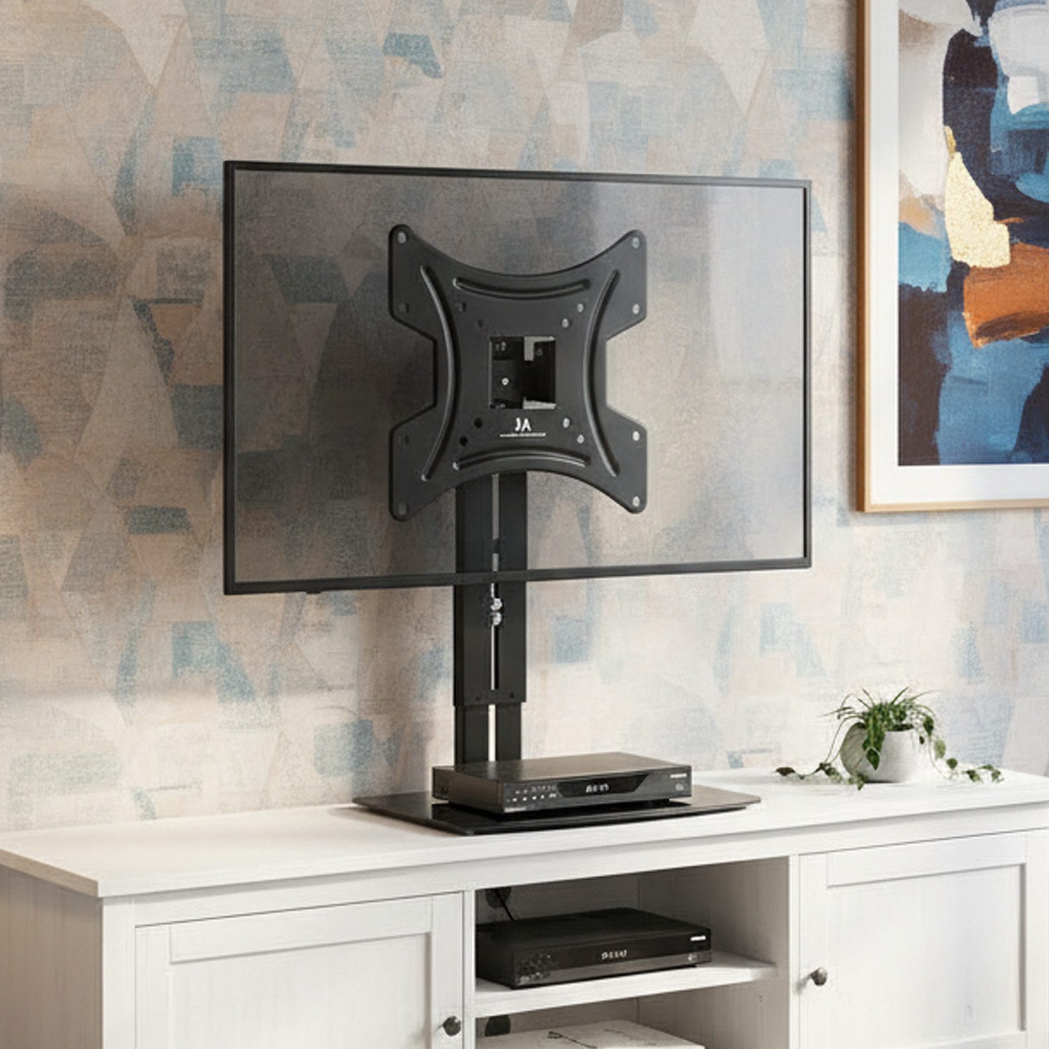 Maclean Wandhalterung MC-451, (bis 42,00 Zoll, TV Wandhalterung mit Regal)