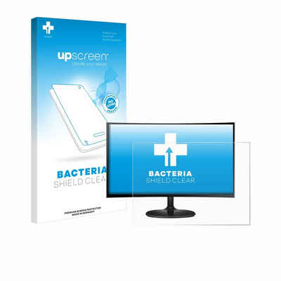 upscreen Schutzfolie für Samsung Curved Monitor C24F396FHR, Displayschutzfolie, Folie Premium klar antibakteriell