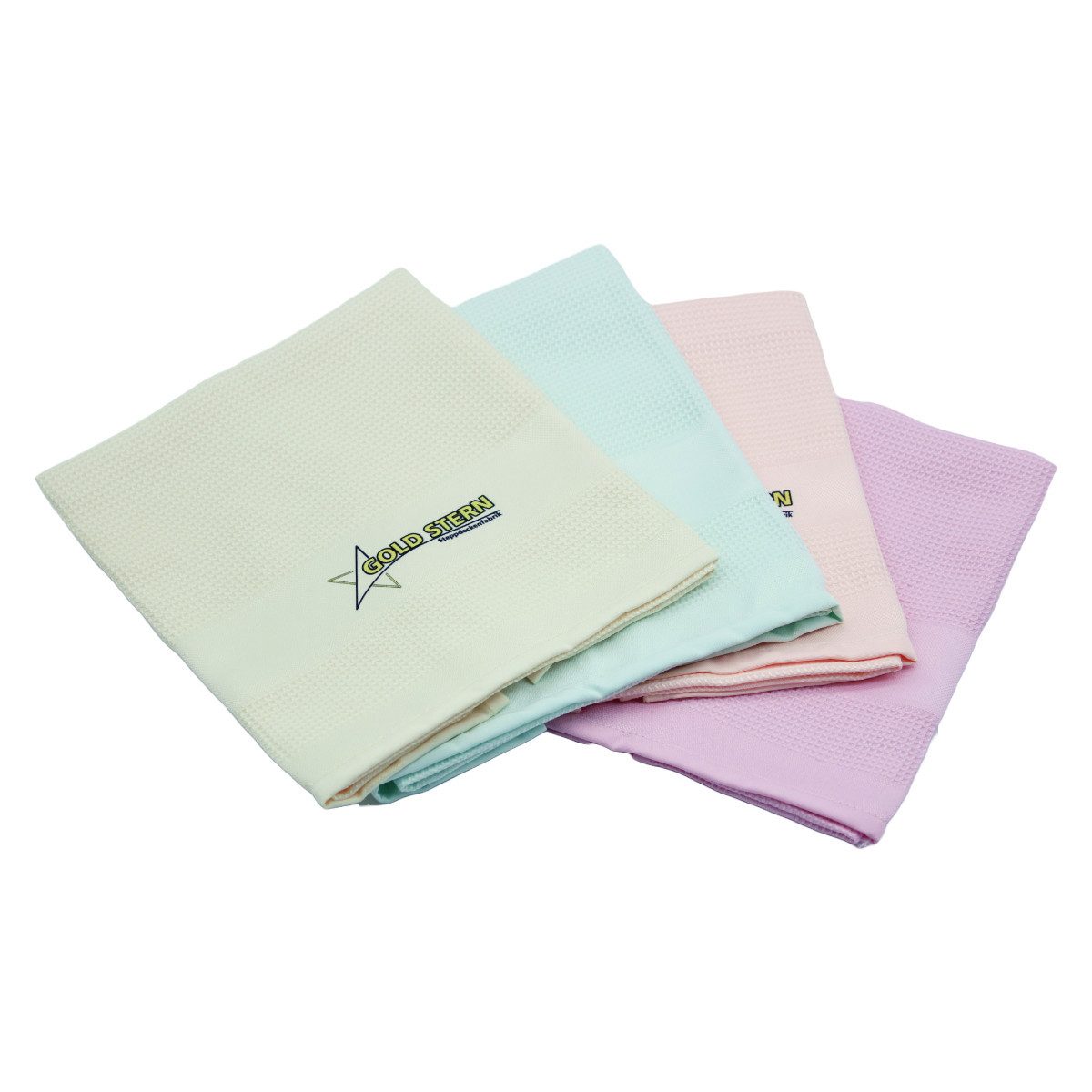 SHOV Gold Stern Microfasertuch 4stk.42x68cm flecken/staubfrei hochsaugfähig Reinigungstuch