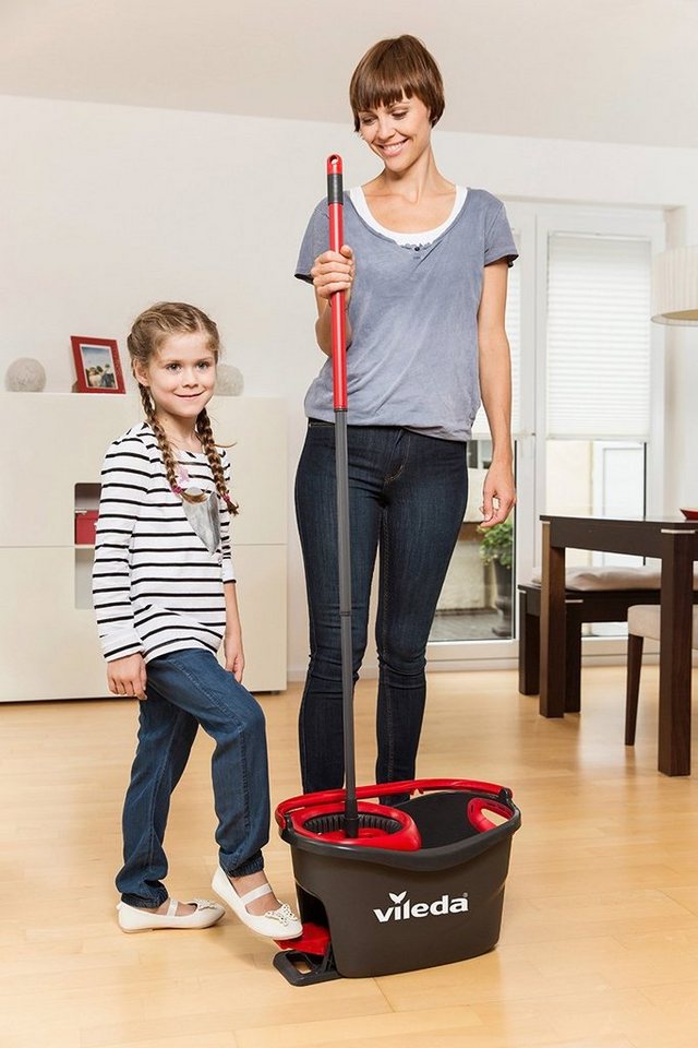 Thumbnail - Vileda Bodenwischer-Set Turbo Easy Wring & Clean, ideal für Laminat, Parkett, Fliesen