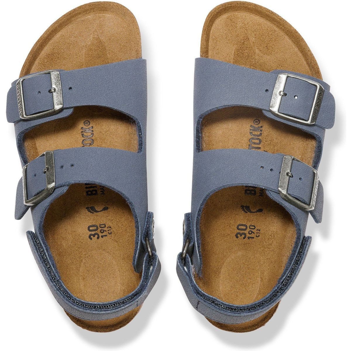 Birkenstock Milano AS Kids Birko-florbc Navy Outdoorsandale Hochwertige Kindersandale mit anatomischem Fußbett für maximalen Halt
