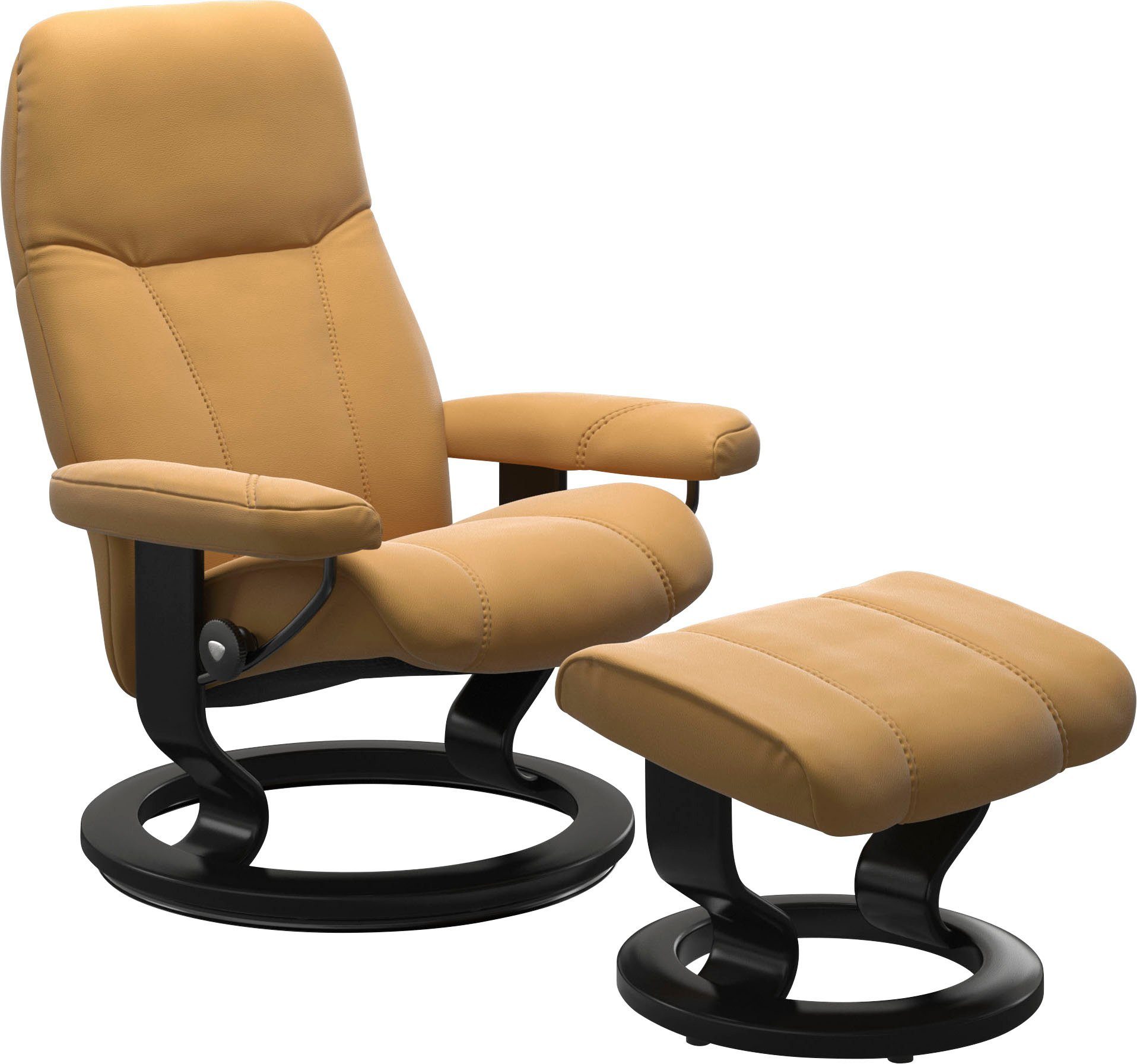 Relaxsessel Stressless® Classic L, Base, Consul, Gestell mit Größe Schwarz