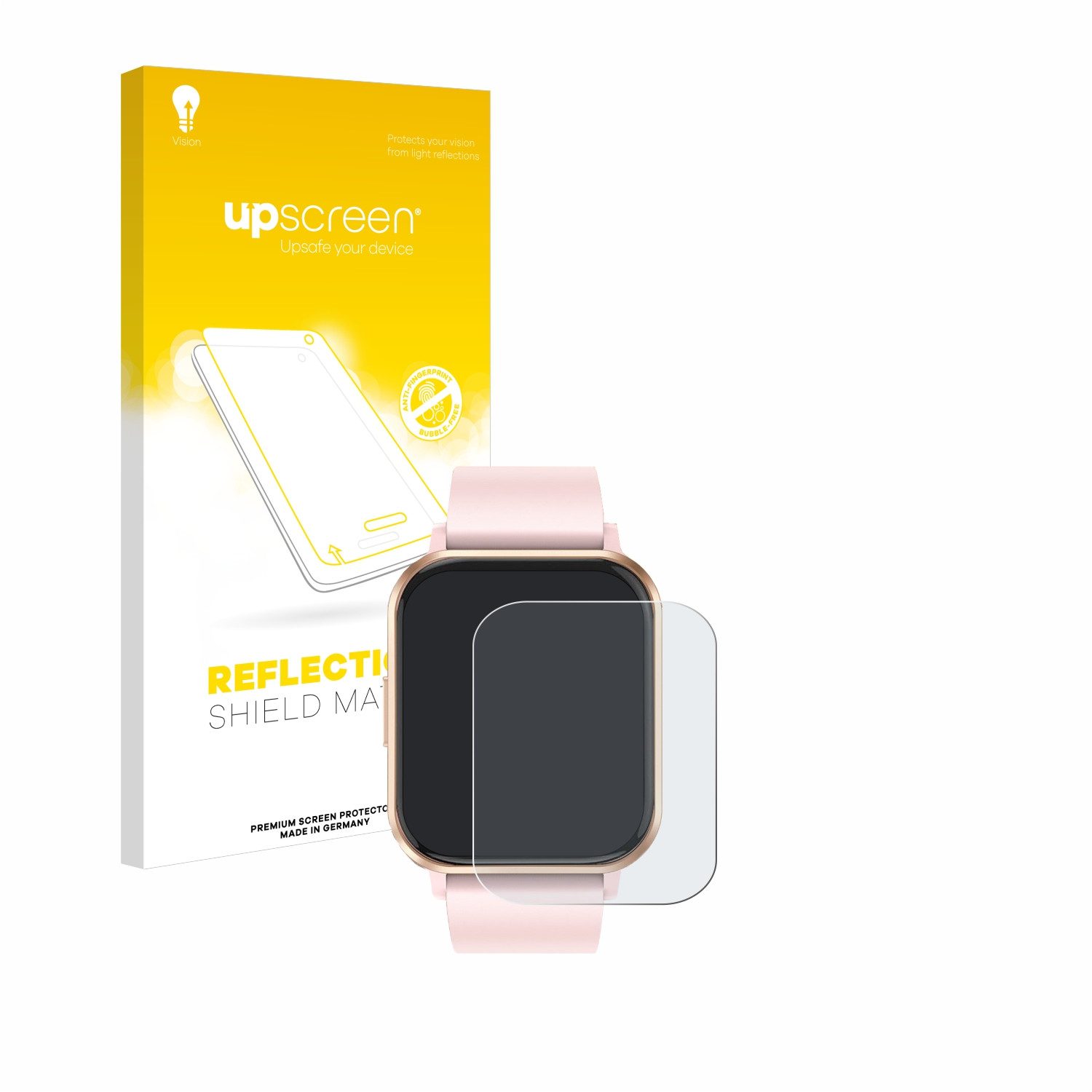 upscreen Schutzfolie für walkbee Smartwatch 1.83", Displayschutzfolie, Folie matt entspiegelt Anti-Reflex