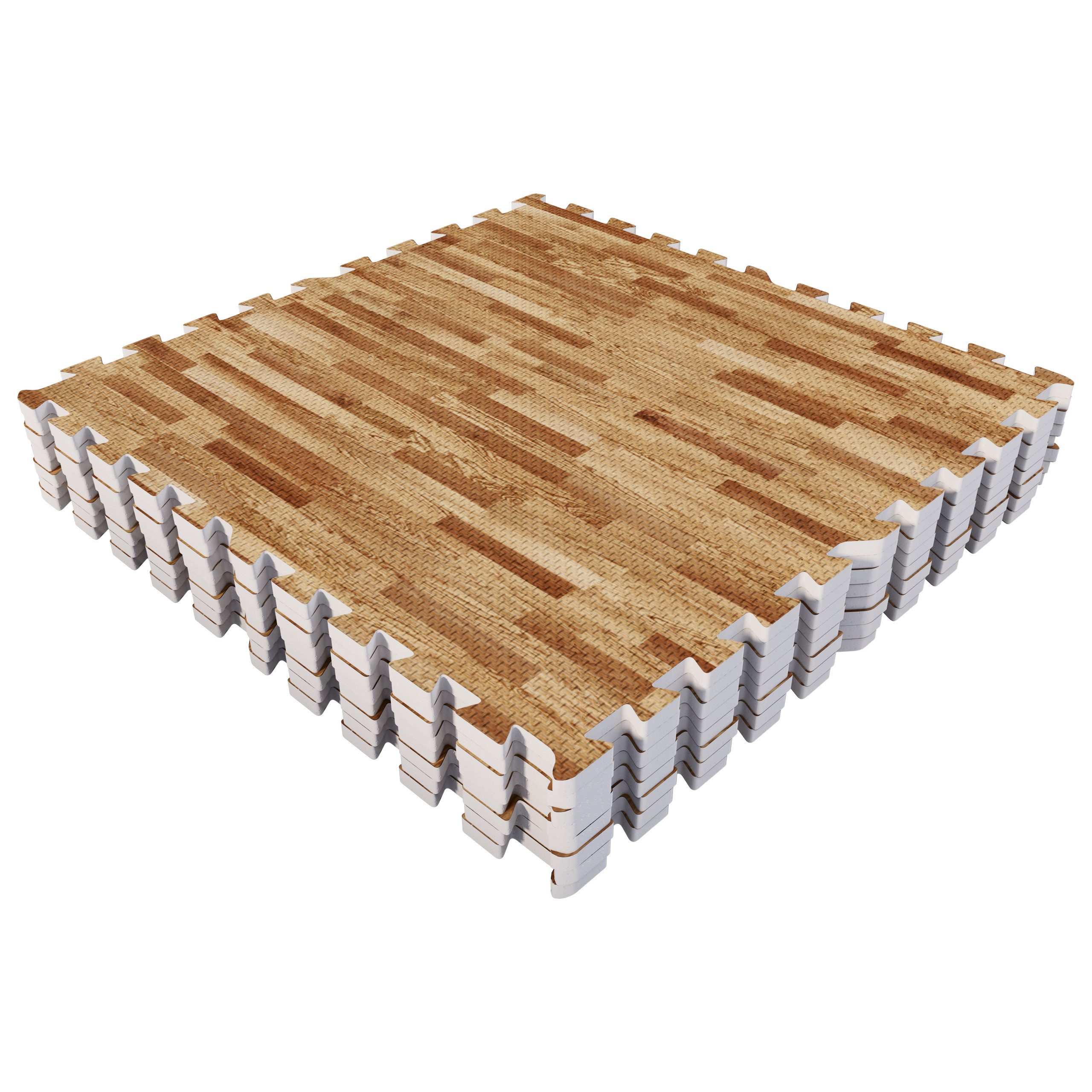 GORILLA SPORTS Bodenschutzmatte 8 Unterlegmatte, 60x60x1,2cm - Trainingsmatte, Fitnessmatte, Turnmatte