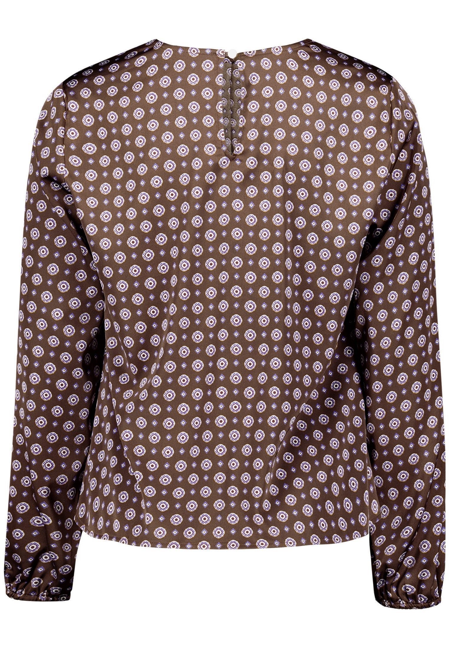 Zero Satinbluse Damen mit Print.