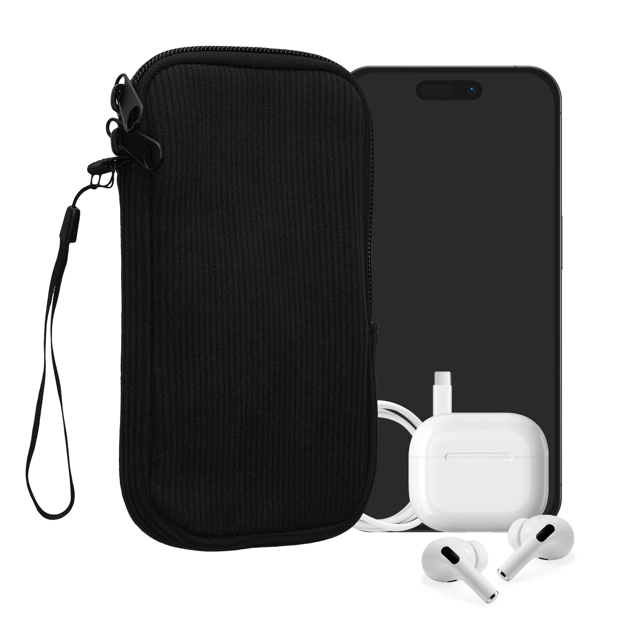 kwmobile Tablet-Hülle Handytasche für XL - 6,7/6,8" Hülle - Tasche Schlaufe, Case 17,2 x 8,4 cm Innenmaße - Handyhülle