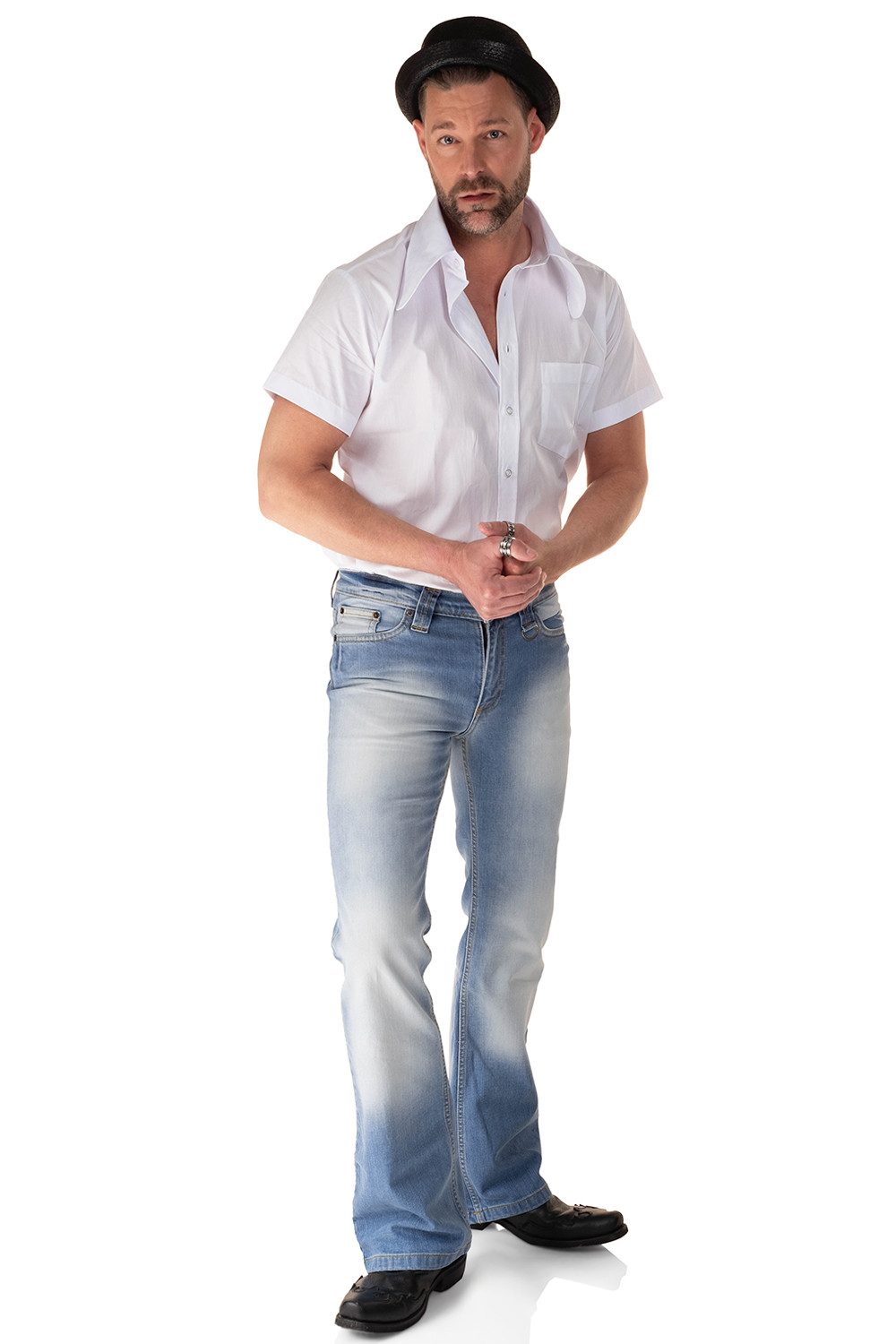 Comycom Bootcut-Jeans Herren STAR BLUE CUT 72