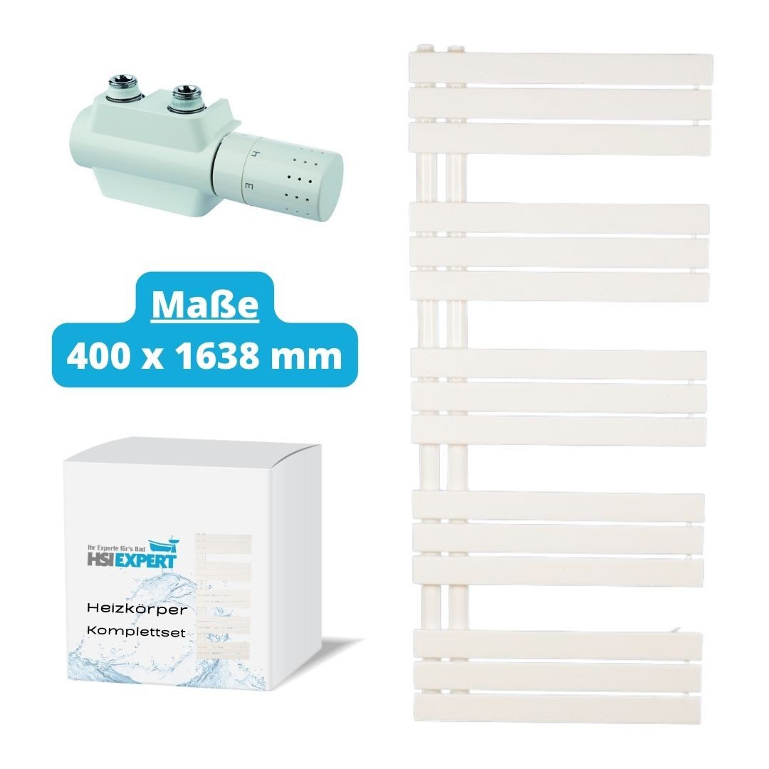 HGMBAD Heizkörper Heizkörper Wandheizung Weiß 400 x 1638 mm, Glatte Oberfläche