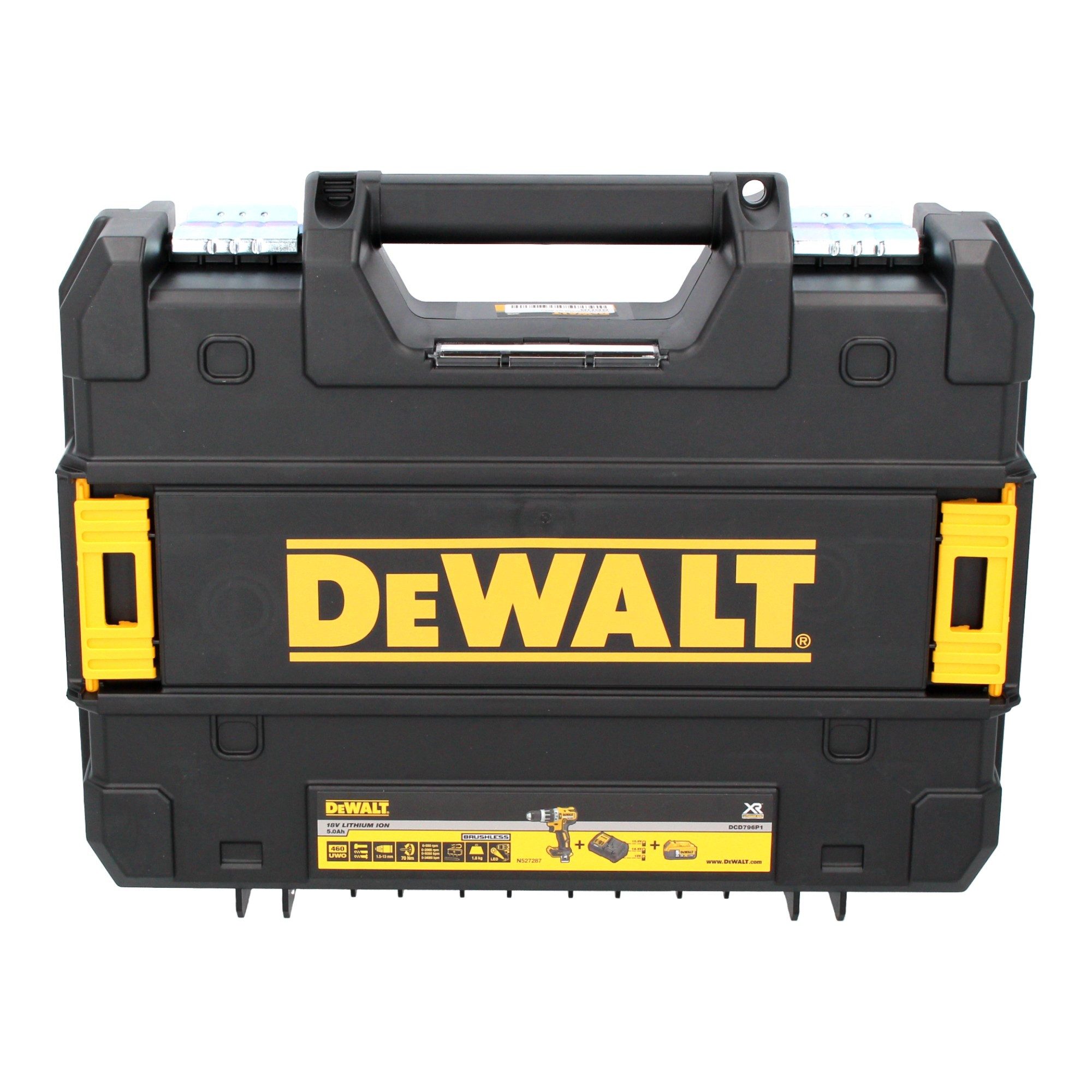 DeWalt Akku-Schlagbohrschrauber DCD 796 D2T Akku Schlagbohrschrauber 18 V 70 Nm Brushless + 2x Akkus