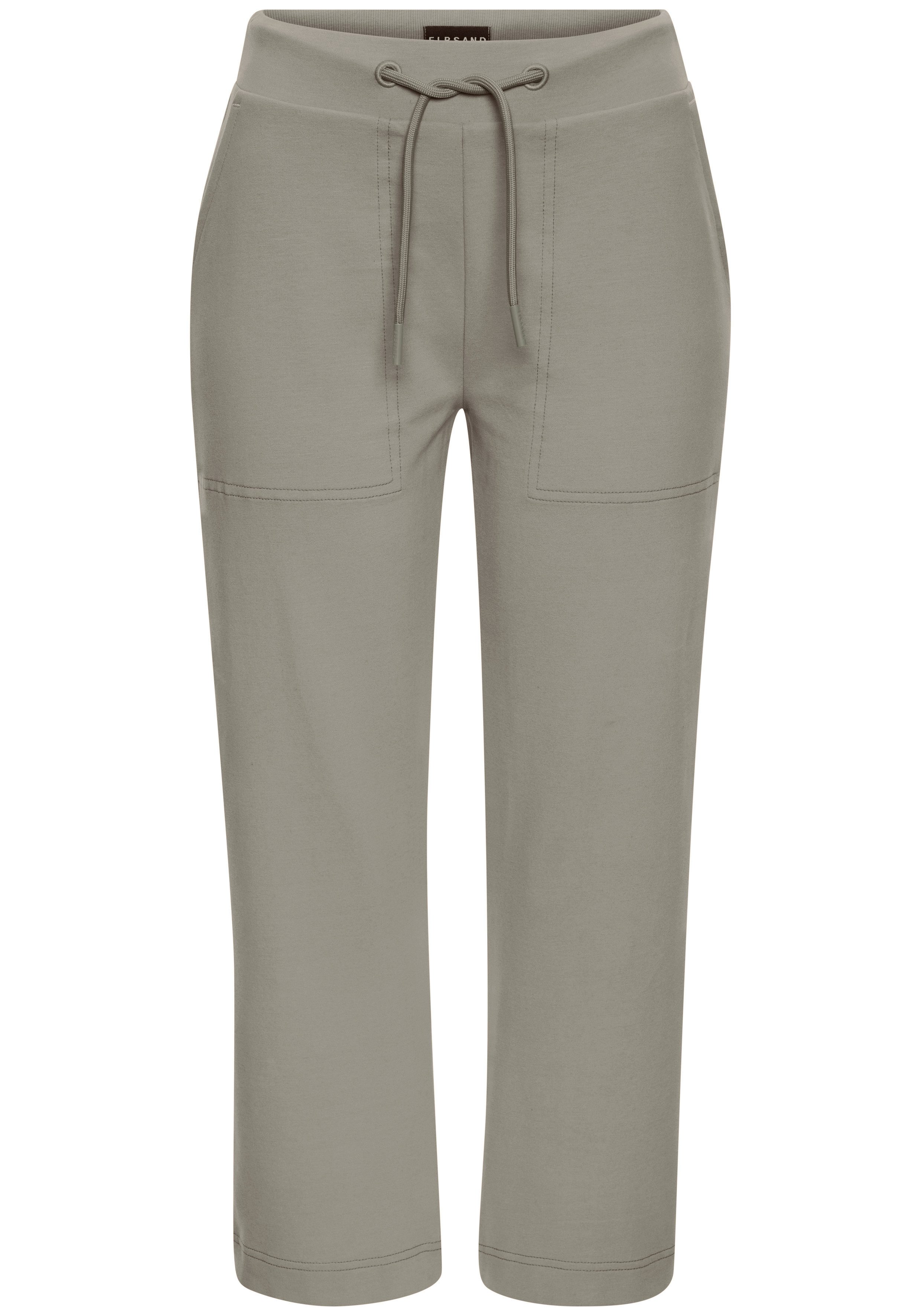 Elbsand Sweathose Vanya aus bequemen Jersey bequeme 7/8 Hose für den Sommer, Schlupfhose