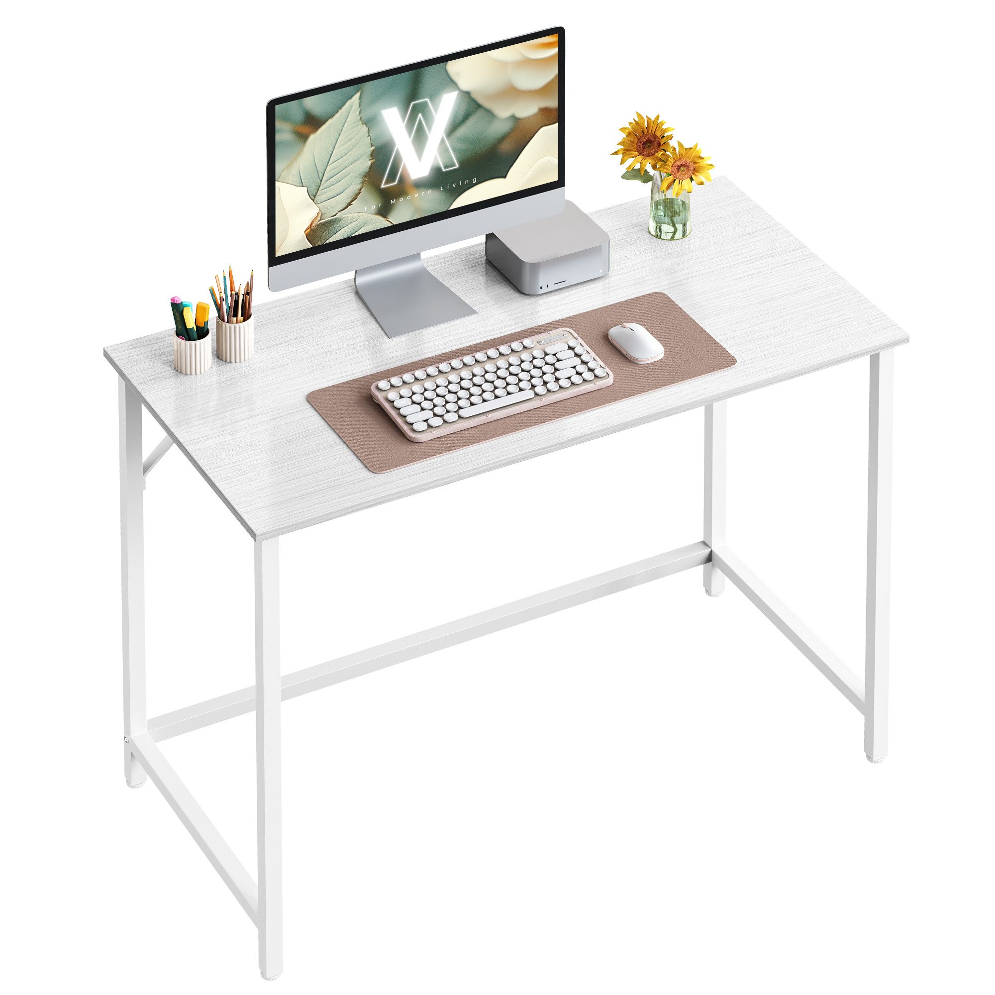 VASAGLE Schreibtisch Computertisch, Bürotisch, 80/100/120/140/160 cm, günstig online kaufen