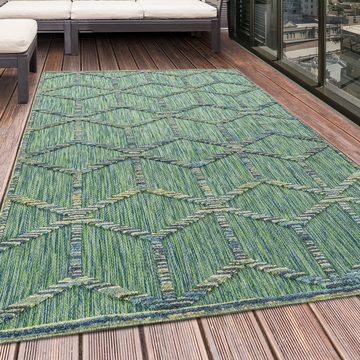 Outdoorteppich Teppich für den Flur oder Küche Skandinavisches Design, Stilvoll Günstig, Läufer, Höhe: 10 mm