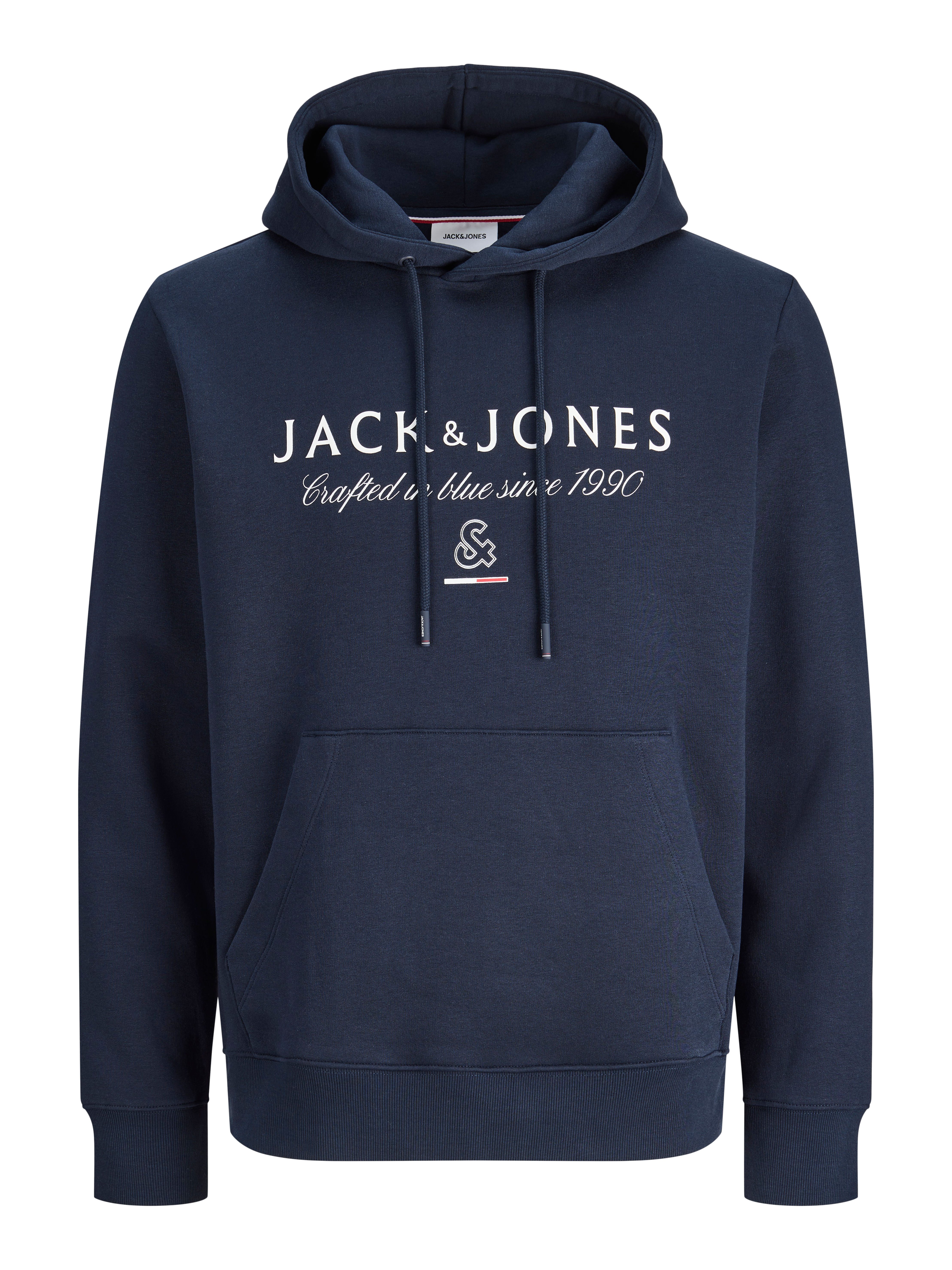 Jack & Jones Kapuzensweatshirt JJKYLE SWEAT HOOD SN Baumwollmischung