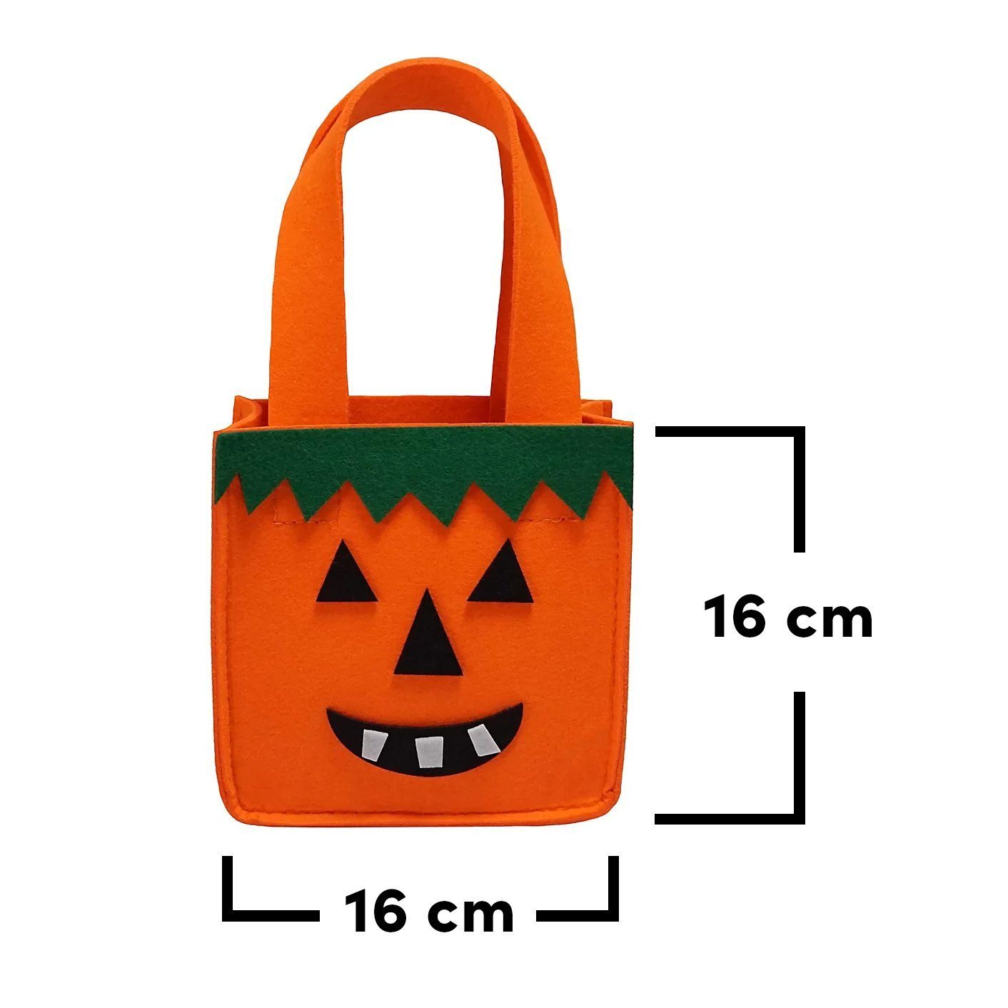 Maskworld Shopper Kinder Einkaufstasche - Beutel Karneval Fasching, Supersüßer Filzbeutel für Halloween-Süßigkeiten