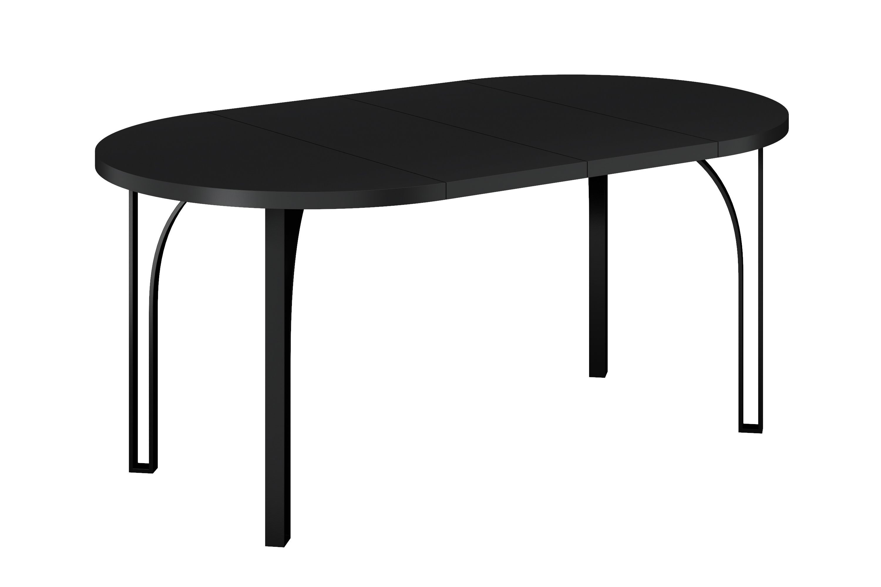 Tischplatte, Polini DAMME laminierte hitzebeständig, Esstisch stoß- kratzfest, ausziehbar und schwarz, 100-176 extra cm Home Esstisch
