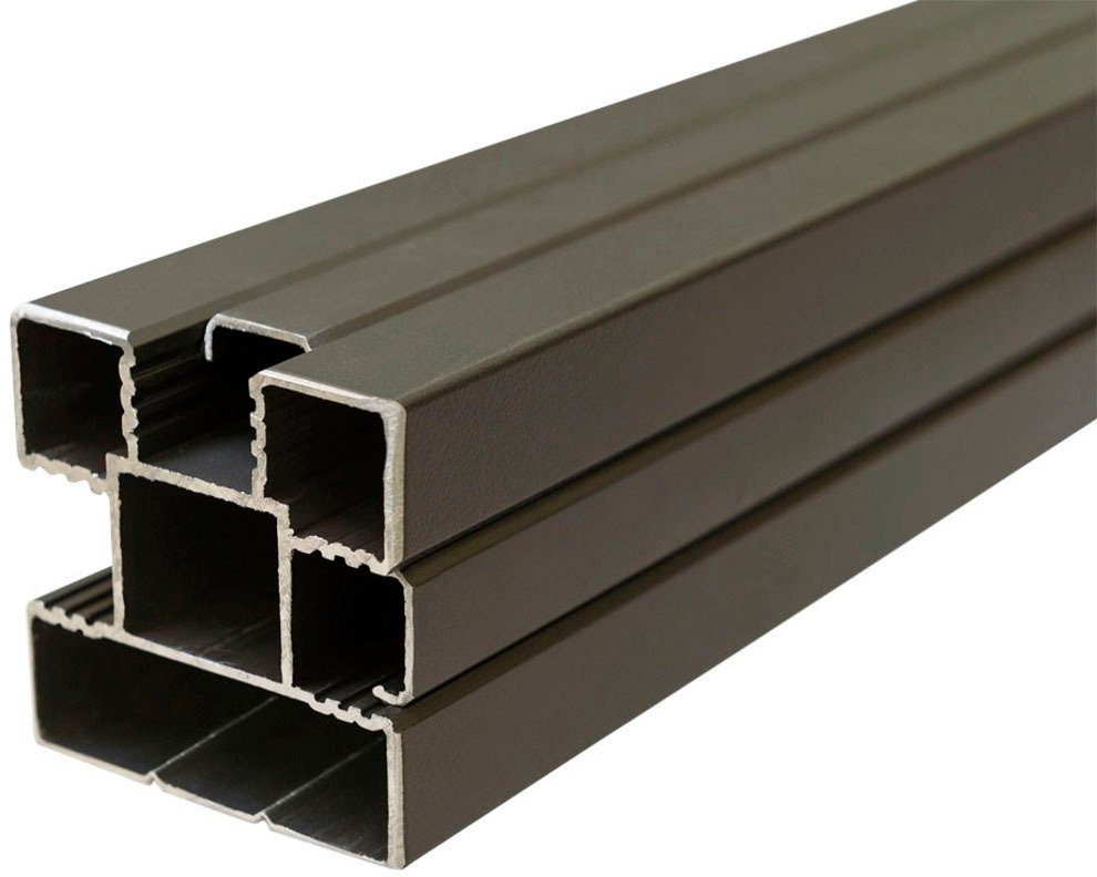 Tetzner & Jentzsch Sichtschutzelement WARREN 1, (Set), pflegeleicht, coextrudierte Oberfläche, Design-Oberfläche
