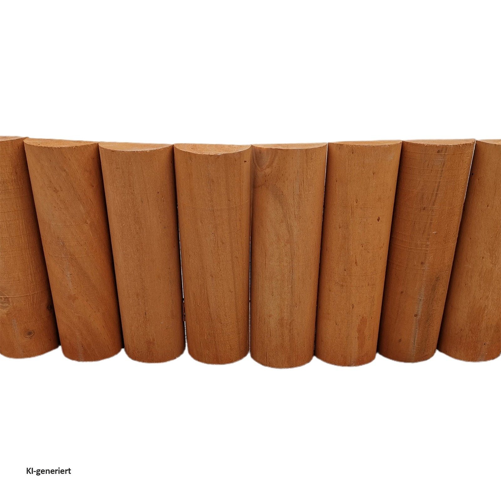 HTI-Living Beetumrandung Beetumrandung Holz halbrund braun, LxH: 240x15 cm, Stück, 1 Beetumrandung, Beetbegrenzung Beeteinfassung Holz – Bild 3 von 4