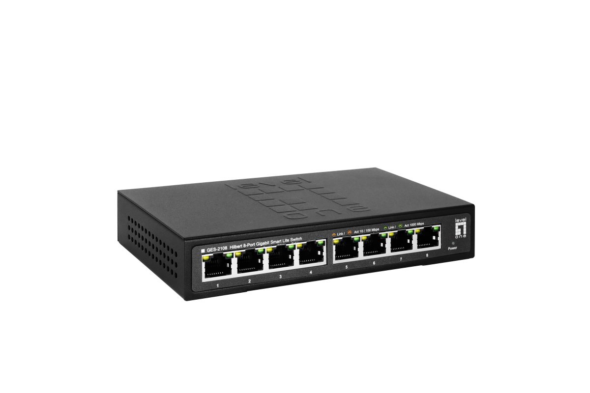 Levelone LevelOne Hilbt GB/SL PoE+Switch 8-Port 120W 1Gbps Netzwerk-Switch