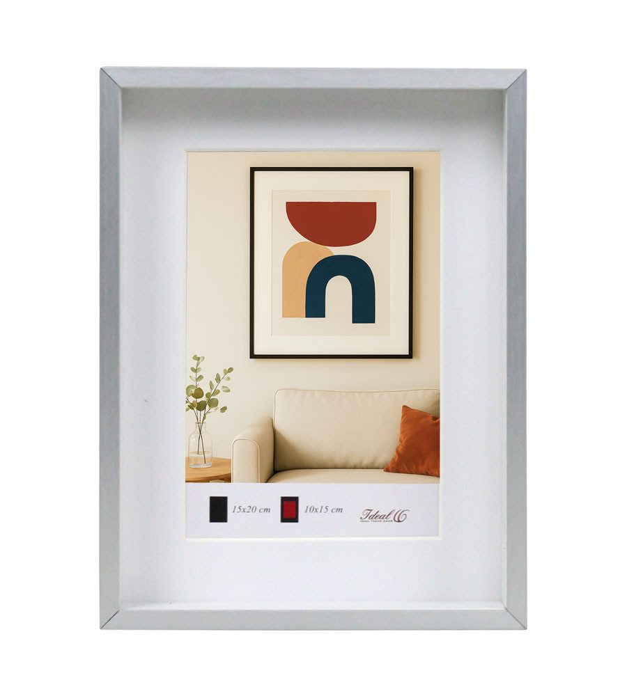 IDEAL TREND Bilderrahmen Aluminium Bilderrahmen 3D Rahmen mit Passepartout günstig online kaufen