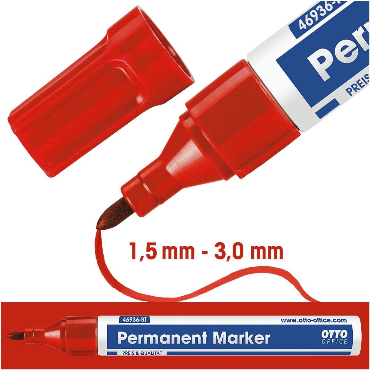 Otto Office Permanentmarker, (1-tlg), lichtbeständig und wasserfest
